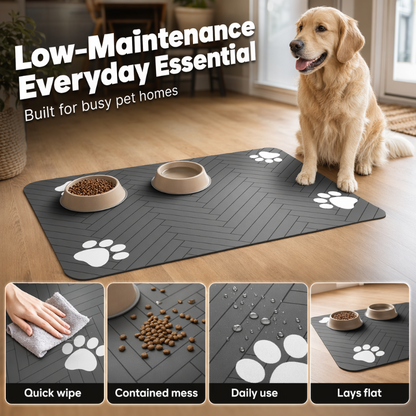 🥳2026 HOT SALE🥳💞50K+ SOLD! 🐾✨ 50% OFF! Easy-Clean Pet Feeding Mat – Splash-proof, mess-controlling design. Fast-clean surface – no more scattered kibble & drips! From £6.99! Keep feeding areas neat every day! 🧼💪