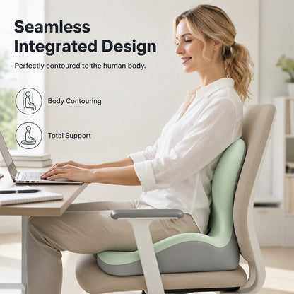 🪑🔧 2026 NEW: 50% OFF – Ergonomic Lumbar Cushion – Memory Foam – Spine Alignment – Pressure Relief – Skin-friendly Milk Silk – Universal – For Office, Car & Home 🛋️✨💪