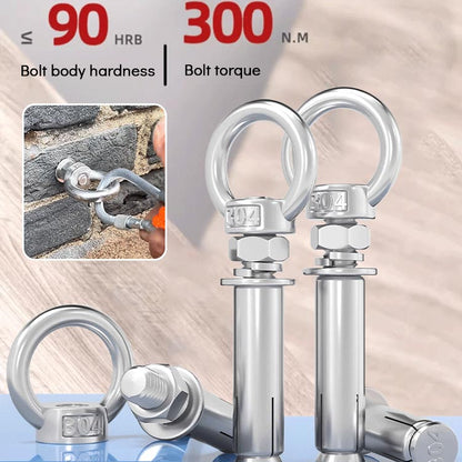 📢📢50% OFF !! ⏰6PCS/Pack 304 Stainless Steel Lifting Ring Expansion Screw