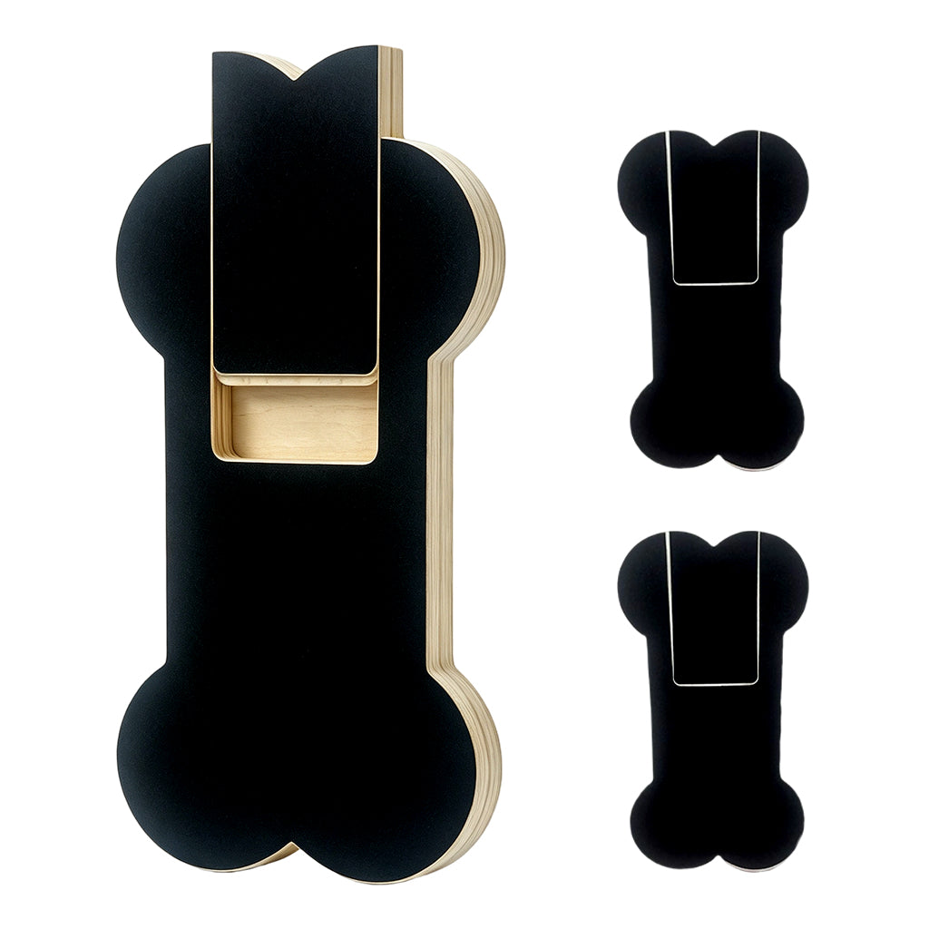 Wooden Dog Scratch Board with Pull-Out Treat Box
