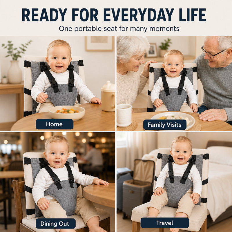 🎁🔥Last day sale 50% OFF🔥  👶Portable Baby High Chair Safety Harness Strap