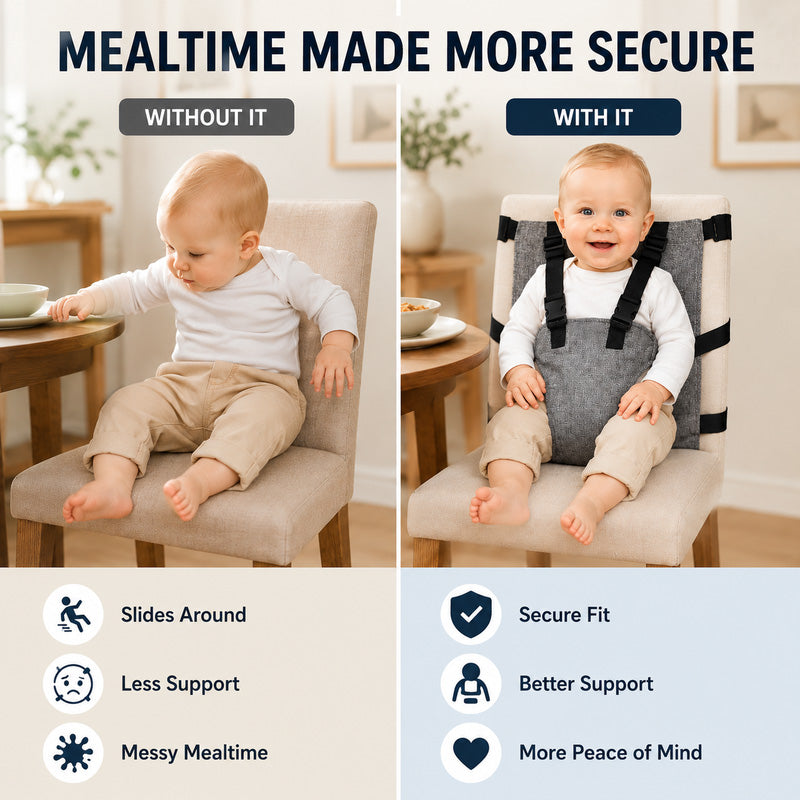 🎁🔥Last day sale 50% OFF🔥  👶Portable Baby High Chair Safety Harness Strap