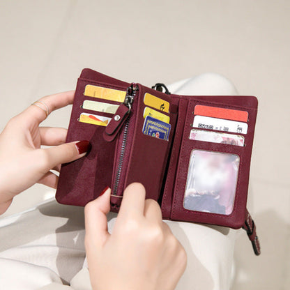 Large-Capacity Clutch Wallet with Multiple Card Slots