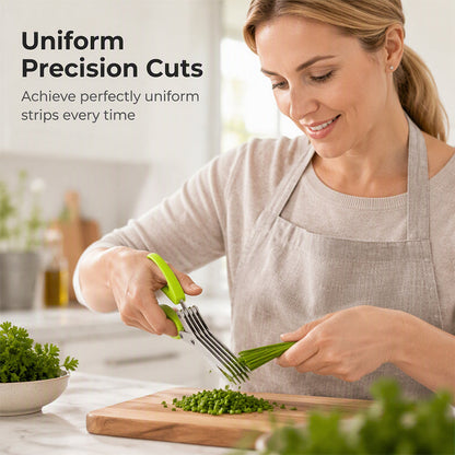⏳Time-Limited Special⏰Multi-Blade Herb Scissors – Stainless Steel Blades & Comfortable Grip for Easy Herb Prep ✂️🌿