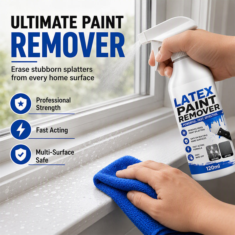 🔥 LIMITED TIME DEAL – Fast-Acting Latex Paint Remover Spray | 60-Second Paint Dissolver for Glass, Tile & Metal Surfaces 🧽✨