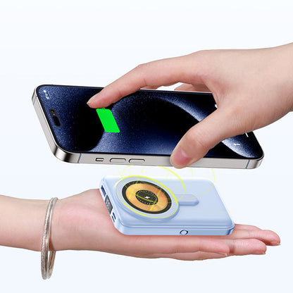 Magnetic Power Bank With Stand & Cable