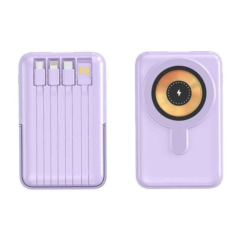 Magnetic Power Bank With Stand & Cable