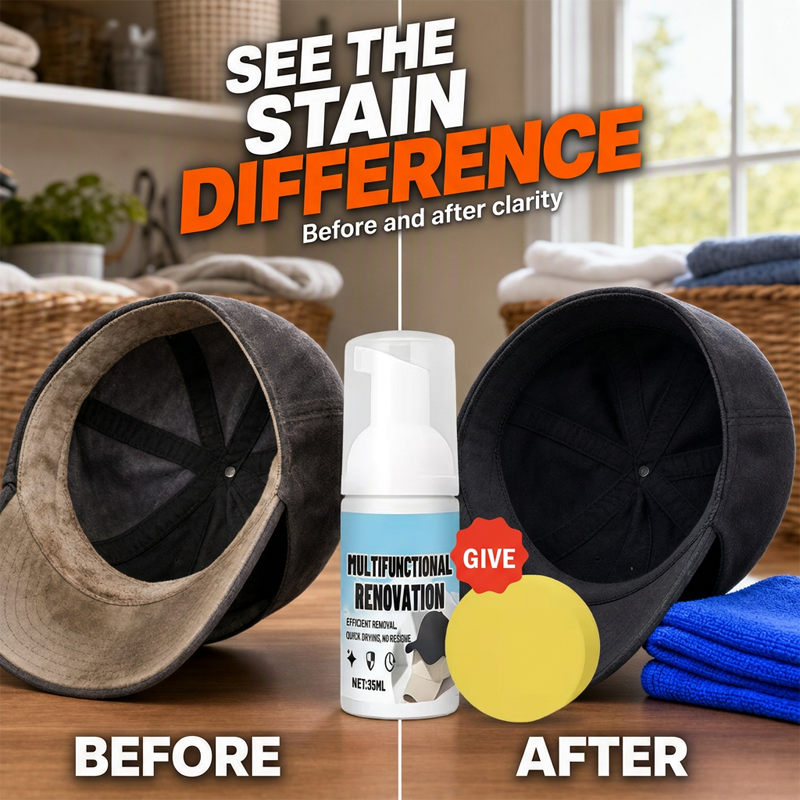 No‑Rinse Baseball Cap Foam Cleaner