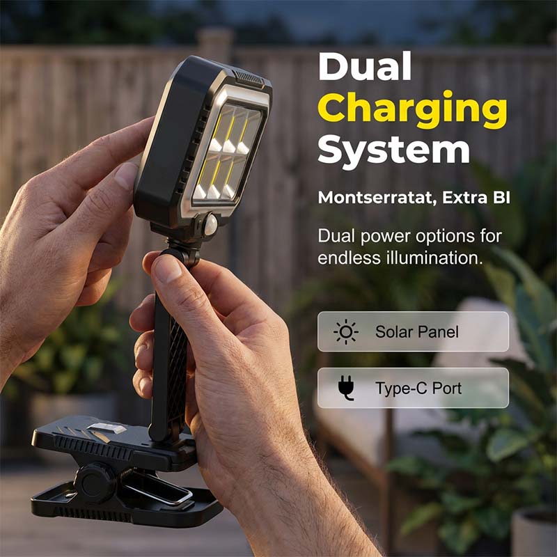 ☀️50% OFF NOW! Clip‑On Solar Motion Sensor Light‑Wide‑Angle Solar‑Powered Security LED Lamp, Instant Setup Outdoor Clip Light for Fence, Patio & Garden