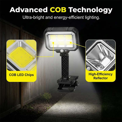 ☀️50% OFF NOW! Clip‑On Solar Motion Sensor Light‑Wide‑Angle Solar‑Powered Security LED Lamp, Instant Setup Outdoor Clip Light for Fence, Patio & Garden