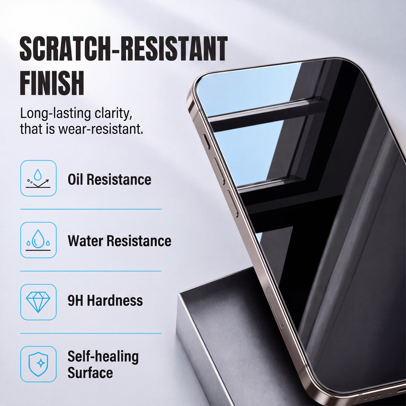 🛡️50% OFF NOW! Privacy Tempered Glass Screen Protector with Automatic Dust Removal‑ 30° Anti‑Spy 9D Full Coverage Diamond Hard Screen Film, Vacuum Ion Layer Anti‑Peep Protective Glass for Smartphones