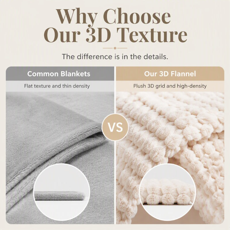 Soft Flannel Throw Blanket