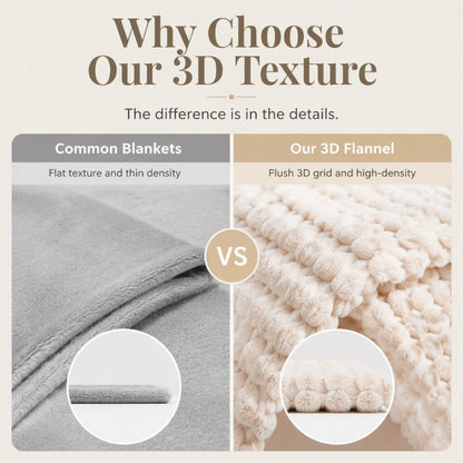 Soft Flannel Throw Blanket