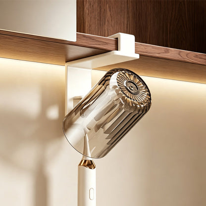Under Cabinet Toothbrush and Cup Storage Rack