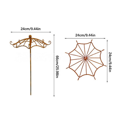 Metal Umbrella Plant Trellis Outdoor Climbing Support for Vines and Flowers
