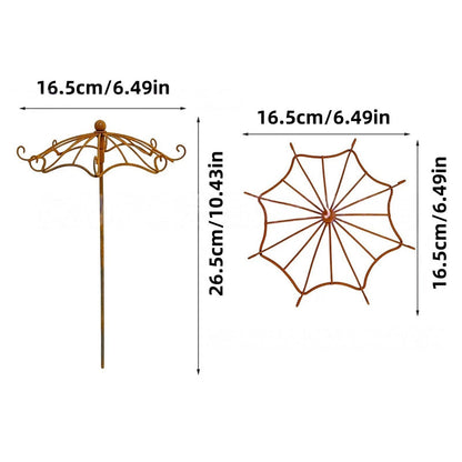 Metal Umbrella Plant Trellis Outdoor Climbing Support for Vines and Flowers