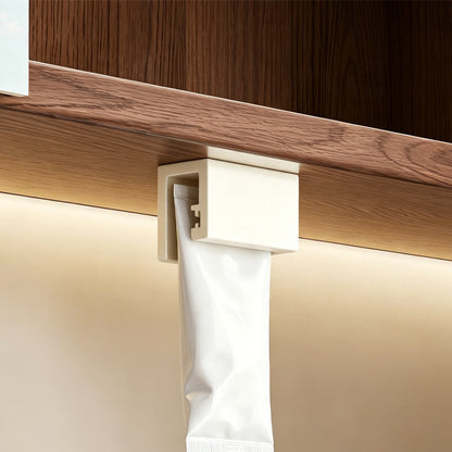 Under Cabinet Toothbrush and Cup Storage Rack