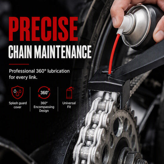 🏍️🔥 50% OFF TODAY! Lubricate Your Motorcycle Chain Cleanly & Evenly — No More Messy Guesswork!