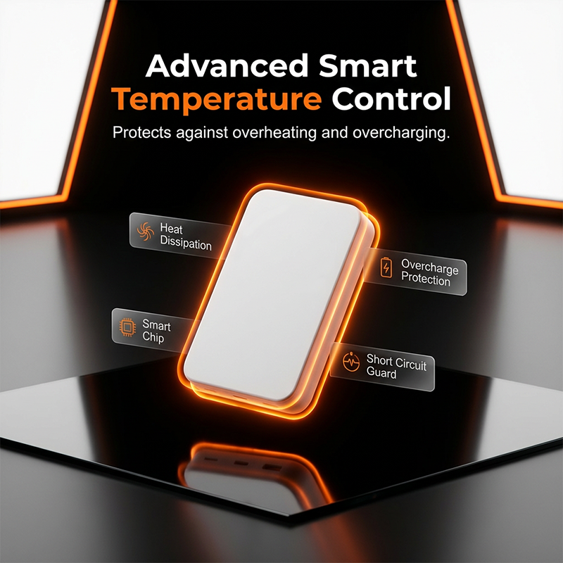 3-in-1 Magnetic Wireless Power Bank with Dual Cables