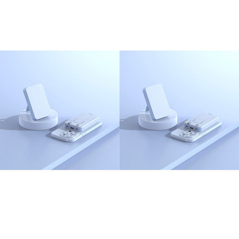 3-in-1 Magnetic Wireless Power Bank with Dual Cables