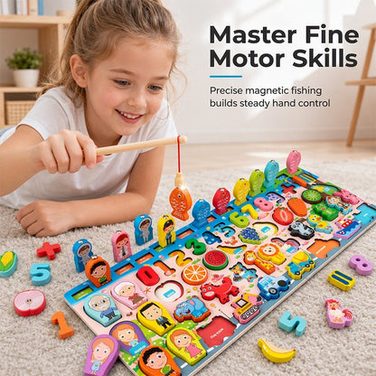 Wooden Number Alphabet Puzzle for Kids