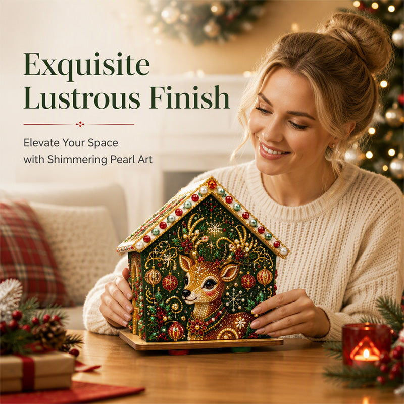 🎄Christmas Pre Sale￡13.99!!☃️3D DIY Pearl Art Christmas Painting Kit