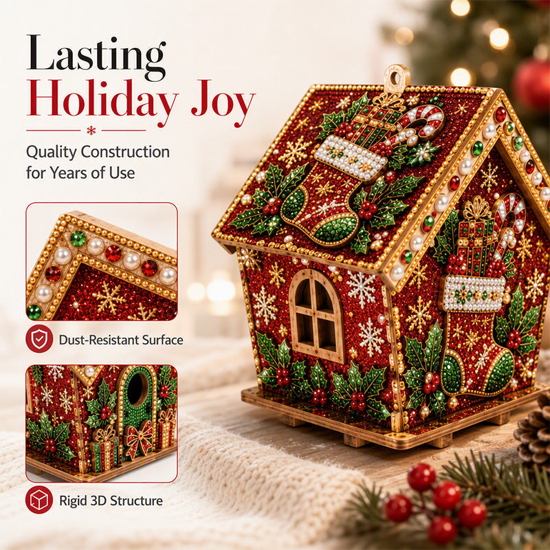 🎄Christmas Pre Sale￡13.99!!☃️3D DIY Pearl Art Christmas Painting Kit