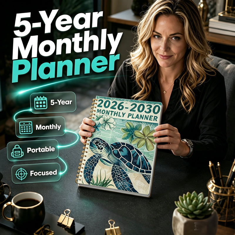 😍Hot Sale 50% OFF!💞50K+ SOLD!⏳✨Spiral 2026-2030 Monthly Planner