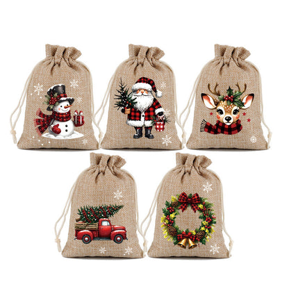 ⏳Limited-time 50% off⏰Christmas Drawstring Gift Bags🧦🎅