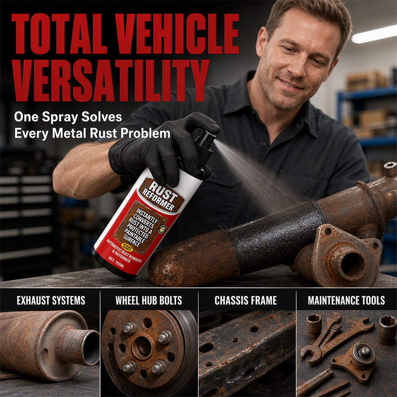 ⏳🔥LIMITED-TIME 50% OFF! ⏰⚡Buy 1 Get 1 Free⚡Heavy Duty Car Rust Reformer Spray
