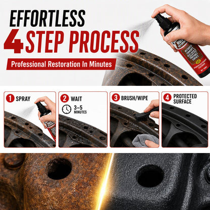 ⏳🔥LIMITED-TIME 50% OFF! ⏰⚡Buy 1 Get 1 Free⚡Heavy Duty Car Rust Reformer Spray