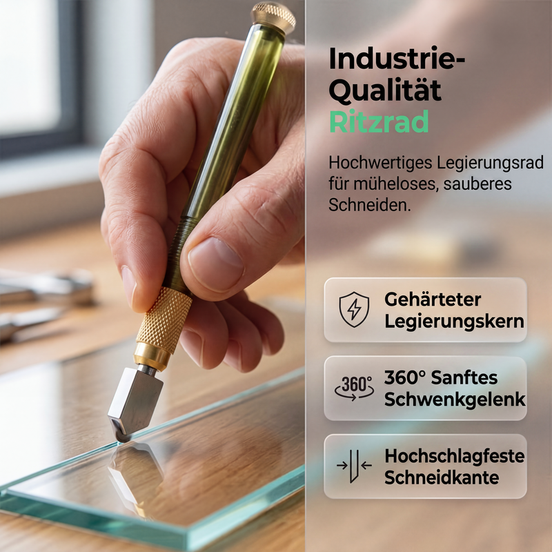 💎 Professional glass cutter with a scoring wheel for glass and ceramic tiles