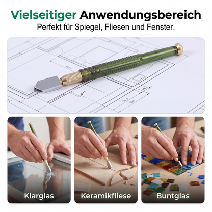 💎 Professional glass cutter with a scoring wheel for glass and ceramic tiles
