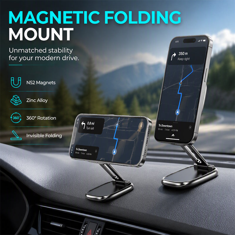 360° Rotatable Magnetic Car Phone Mount