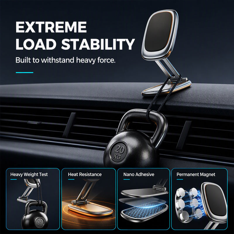 360° Rotatable Magnetic Car Phone Mount