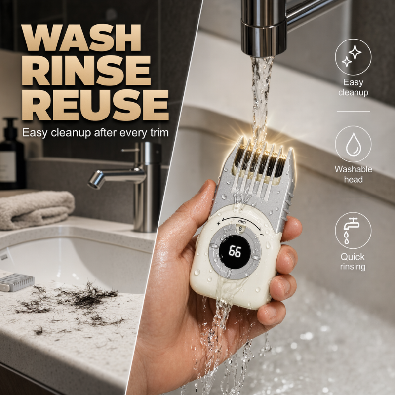 ✂️ Last Day Special Price £10.99!📱 Cordless Hair Clipper – 4-in-1, Waterproof, USB-C – for Hair & Beard! 🌟