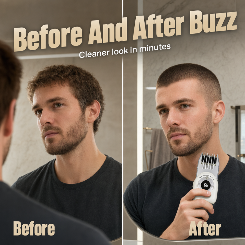 ✂️ Last Day Special Price £10.99!📱 Cordless Hair Clipper – 4-in-1, Waterproof, USB-C – for Hair & Beard! 🌟