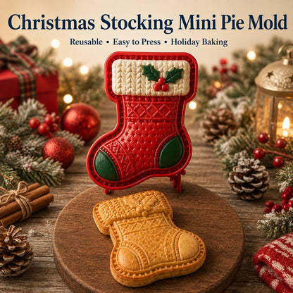 🎄🥧 Christmas Mini Pie Mold 🎅 Festive Press Maker for Santa, Gingerbread & Reindeer Pastries