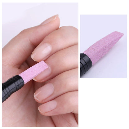 Double-Headed Nail Quartz Nail File Polishing Pen
