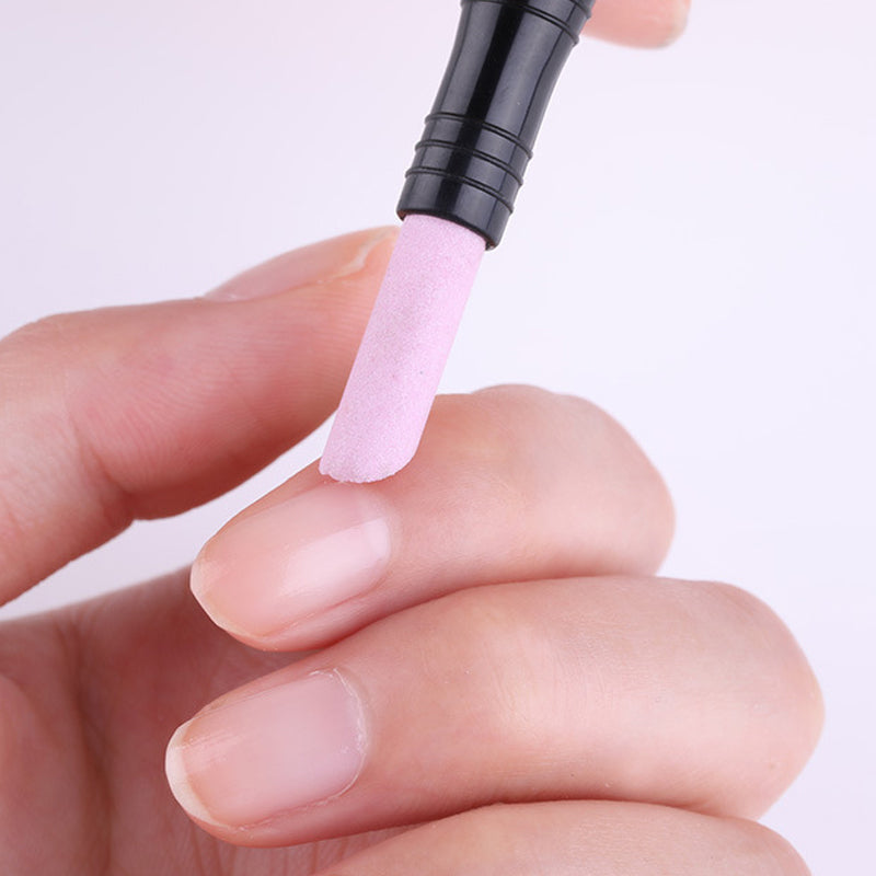 Double-Headed Nail Quartz Nail File Polishing Pen