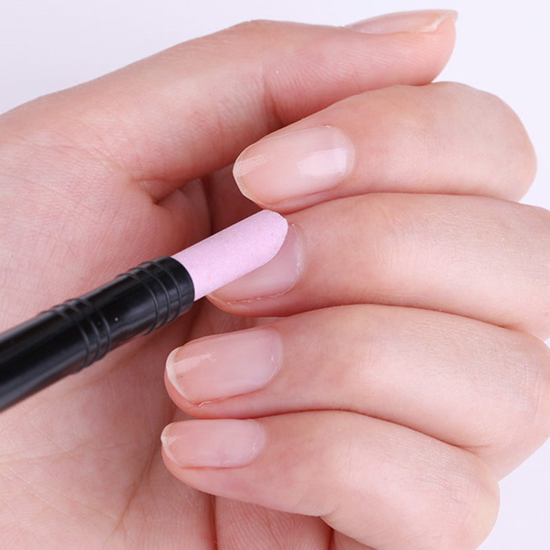Double-Headed Nail Quartz Nail File Polishing Pen