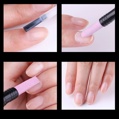 Double-Headed Nail Quartz Nail File Polishing Pen