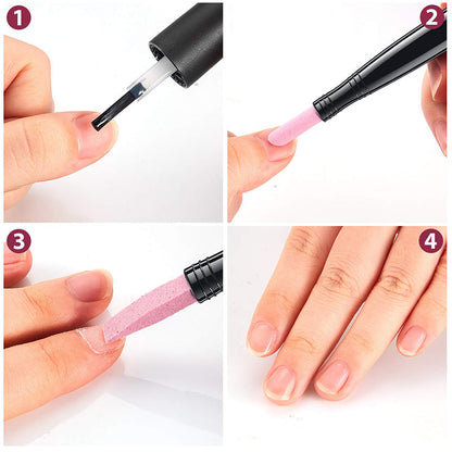 Double-Headed Nail Quartz Nail File Polishing Pen