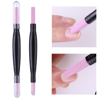 Double-Headed Nail Quartz Nail File Polishing Pen