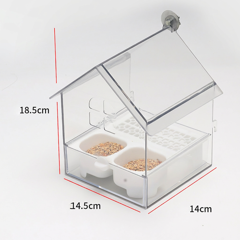 🦜 Pull-Out Parrot Feeder | 2-in-1 Food & Water Bird Cage Feeding Station