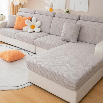 🛋️✨ Stretch Sofa Cushion Covers – Textured Elastic Slipcovers for an Instant Sofa Makeover