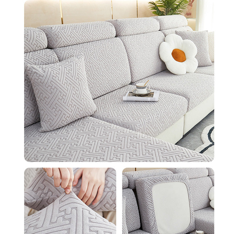 🛋️✨ Stretch Sofa Cushion Covers – Textured Elastic Slipcovers for an Instant Sofa Makeover