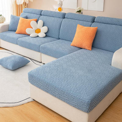 🛋️✨ Stretch Sofa Cushion Covers – Textured Elastic Slipcovers for an Instant Sofa Makeover