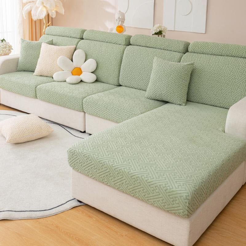 🛋️✨ Stretch Sofa Cushion Covers – Textured Elastic Slipcovers for an Instant Sofa Makeover