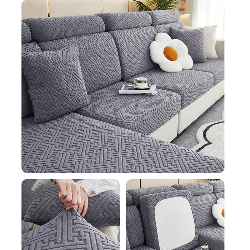 🛋️✨ Stretch Sofa Cushion Covers – Textured Elastic Slipcovers for an Instant Sofa Makeover